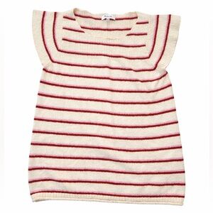 Madewell Terry Cloth Flutter Sleeve Blouse